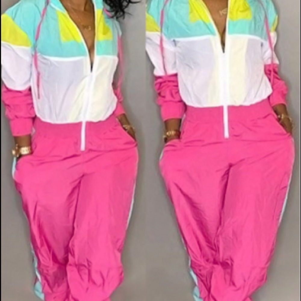 80’s apres ski - Patchwork Windsuit